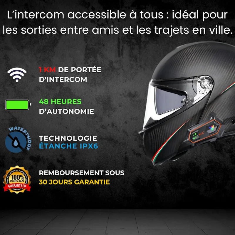 Bluetooth Mototsiklistichka katsiga Interkom | eartsom™