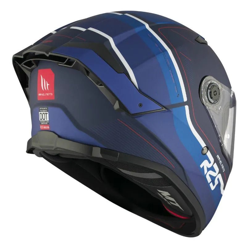 Katsiga za mototsikle/skutere sa punim litsem | mt thunder 4 sv r25 ts7 | mat plava