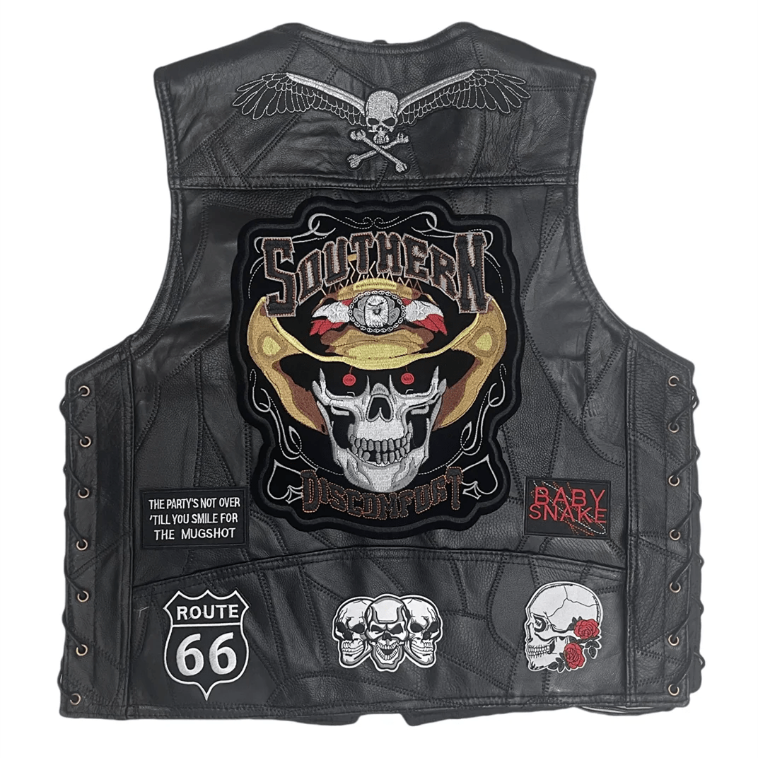 Harley biciklistički kožni prsluk – Southern Reaper