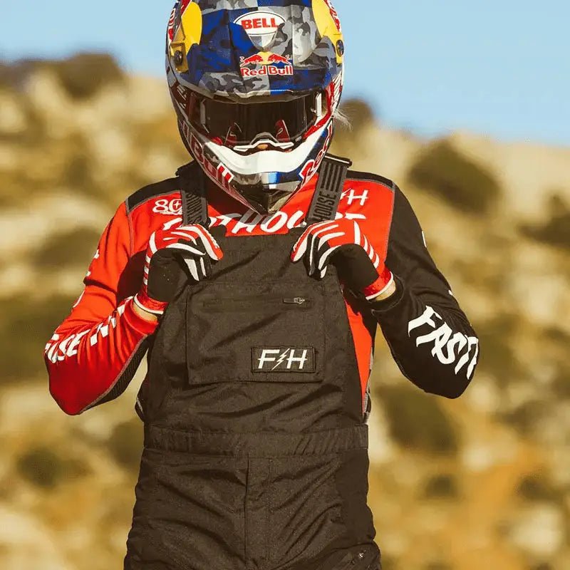 Fekete motocross ruha