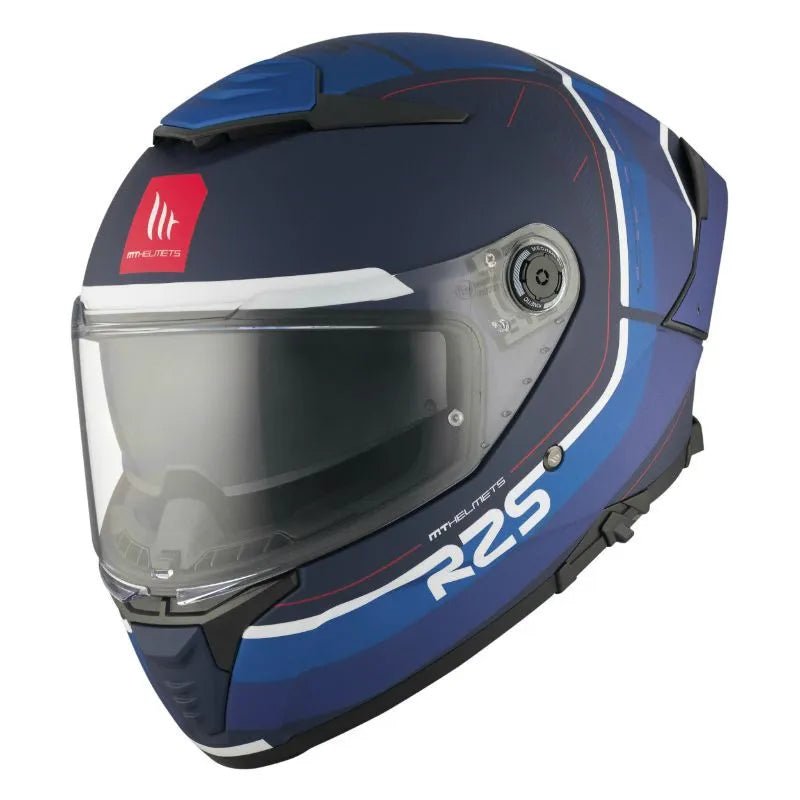 Katsiga za mototsikle/skutere sa punim litsem | mt thunder 4 sv r25 ts7 | mat plava