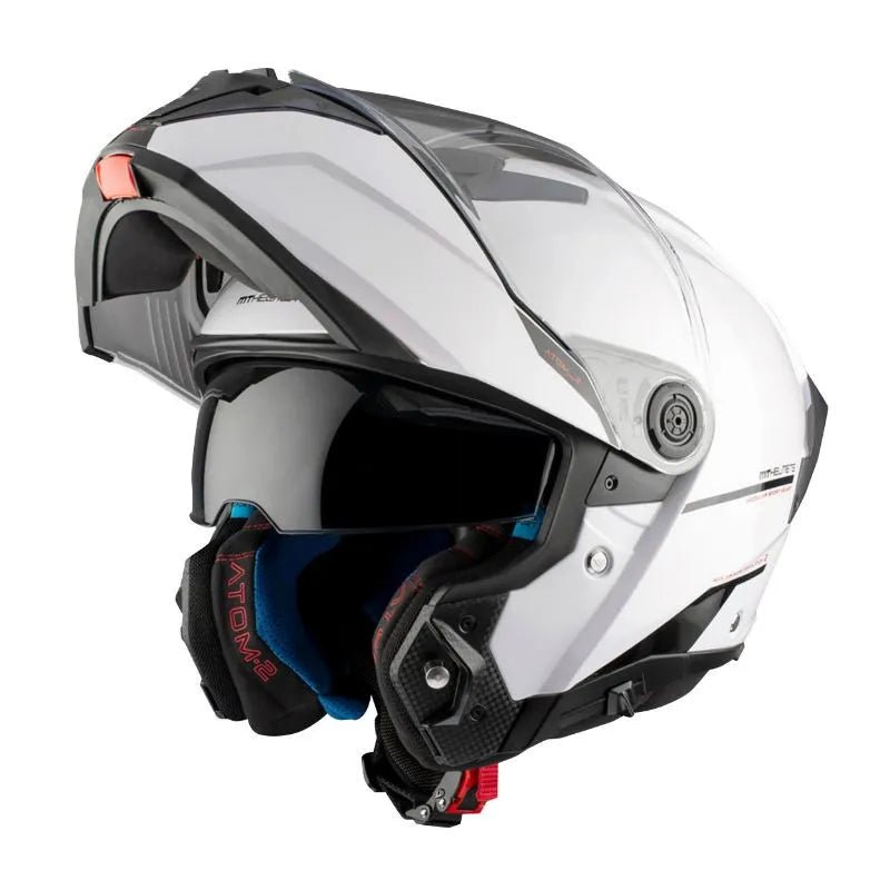 Atom 2 SV Bast modularna motociklistička kaciga – sjajna bijela