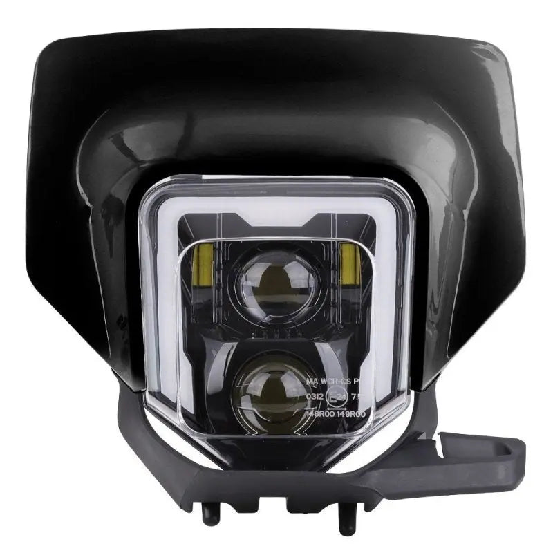 Mototsikl LED reflektor + tsrna enduro offroad registarska tablitsa