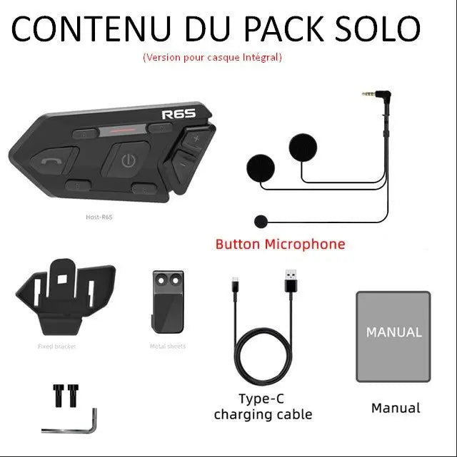 Bluetooth 5.0 interfon za mototsikle - 6 vozacha