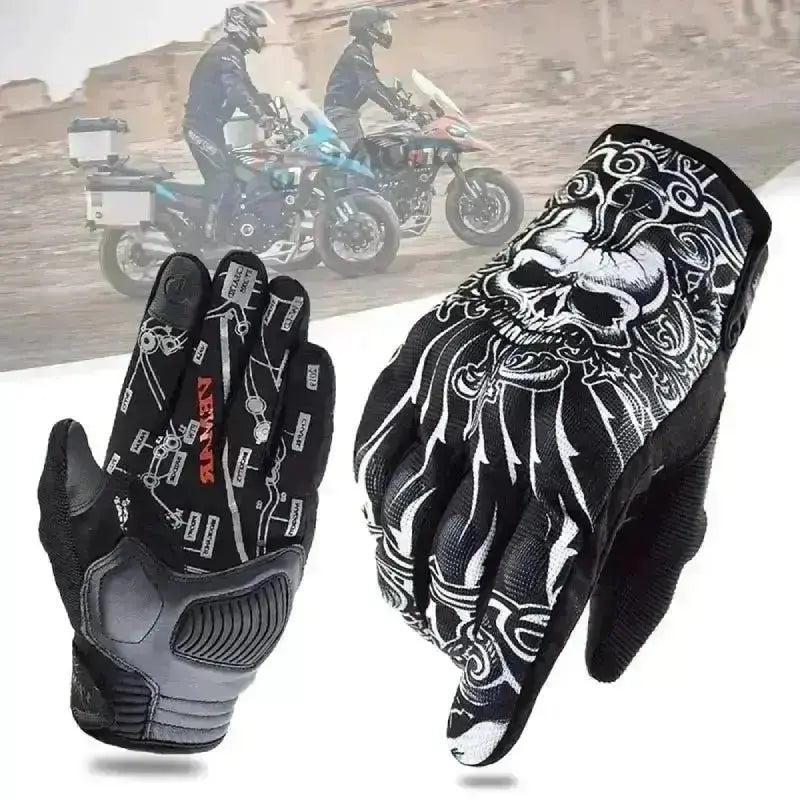 Skullgrind™ letnje mototsiklistichke rukavitse otporne na udartse sa ekranom osetljivim na dodir