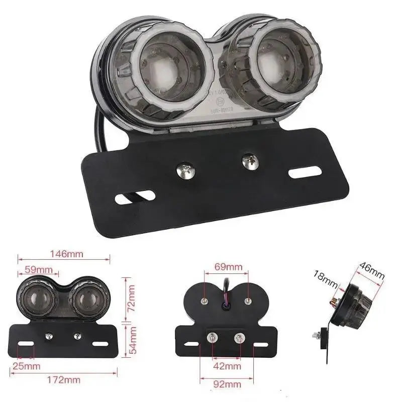 Mototsikl LED zadnje svetlo treperi