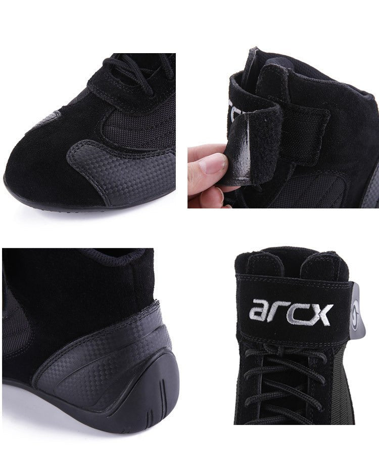 Arcx™ Shadowride međusezonske prozračne motociklističke čizme od antilopa i kože | Crna