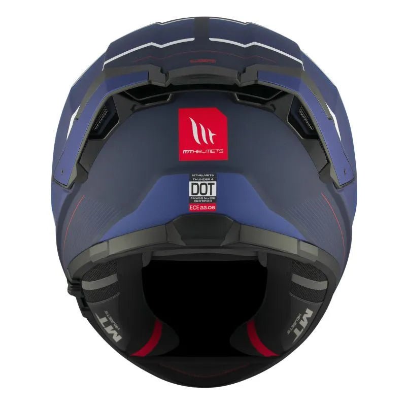 Katsiga za mototsikle/skutere sa punim litsem | mt thunder 4 sv r25 ts7 | mat plava