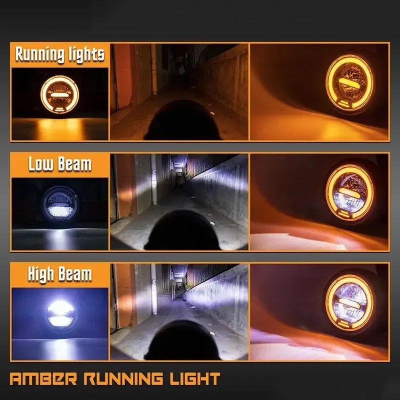 Univerzalno okruglo led svjetlo za motocikl od 6,5 inča,