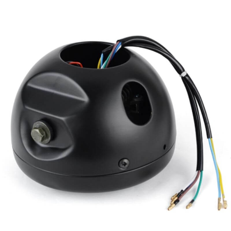 Prednja svjetla motocikla angel eyes + integrirani pokazivač smjera - 6,8 inča