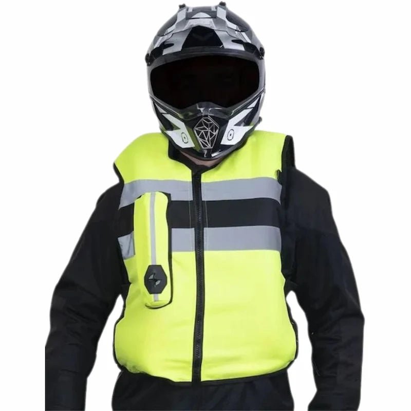 Mototsiklistichka јakna sa vazdushnim јastukom visoke vidljivosti | ts4