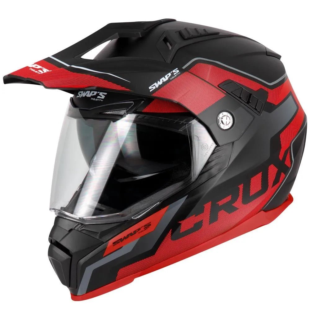 Motocross/enduro kaciga + vizir – crux™