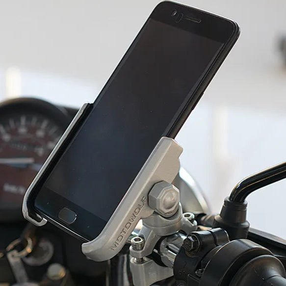 Univerzalni drzhach telefona za mototsikl sa metalnom zavrshnom obradom