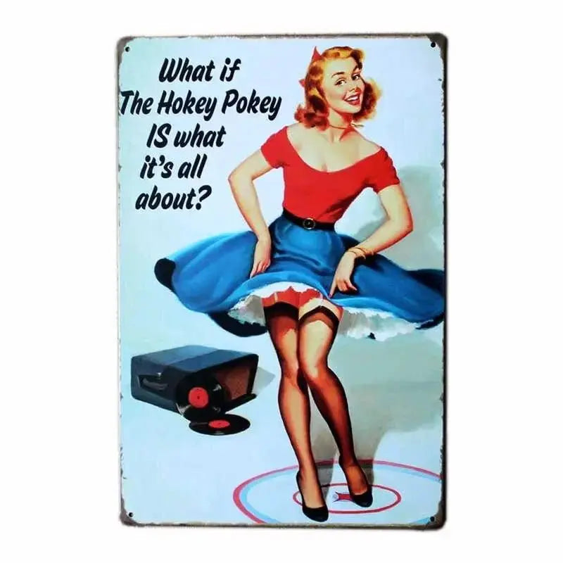 Dekoratív fémlemez pin-up