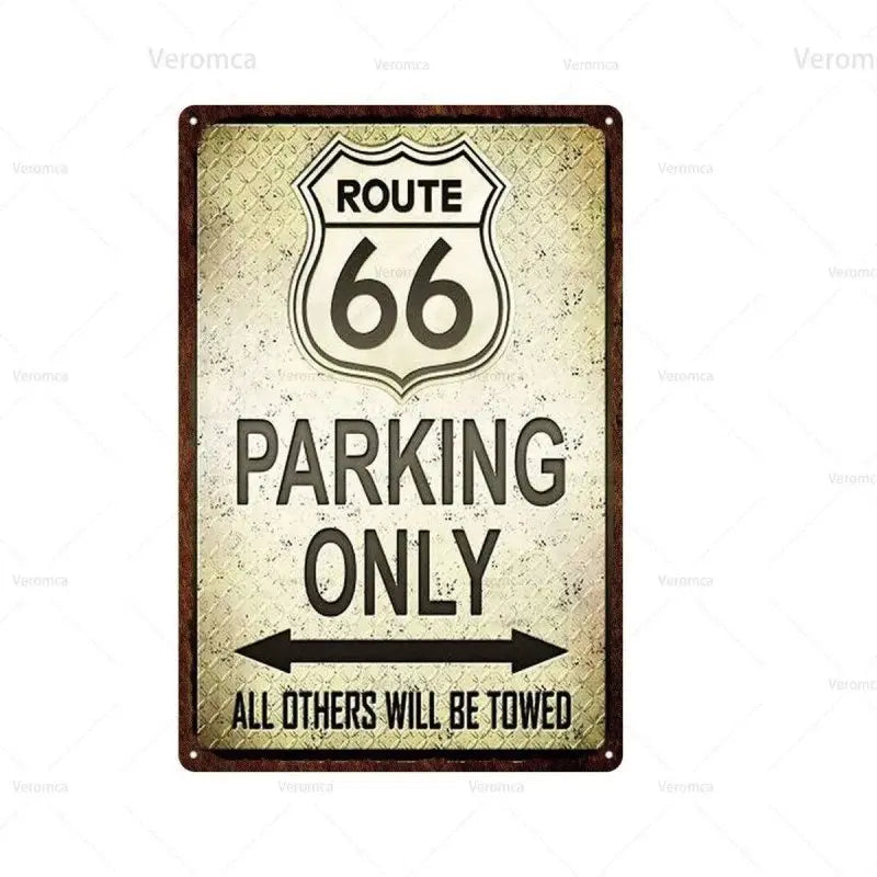 Dekorativni metalni znak Route 66