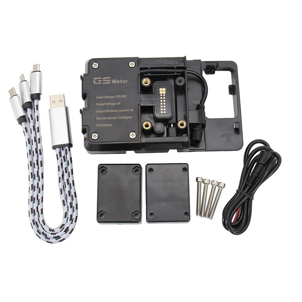Motociklistički držač za telefon s bežičnim punjačem i USB-om – BMW R1200GS/ADV i više