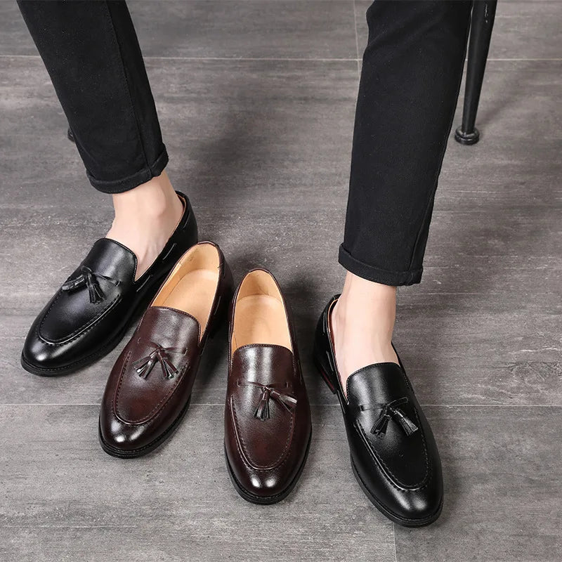 Tassel loafer for menn i 80-tallsstil