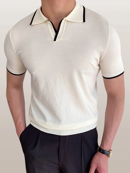 Vintage old money poloshirt til mænd