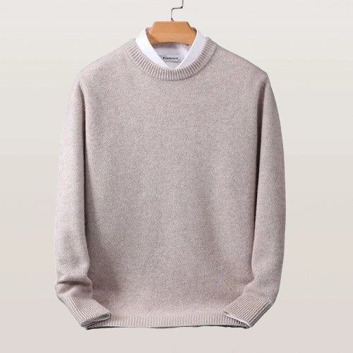 Cashmere-trøje til mænd, old money style