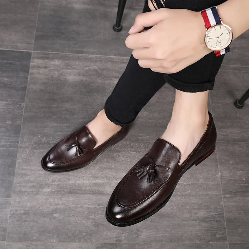 Tassel loafer for menn i 80-tallsstil