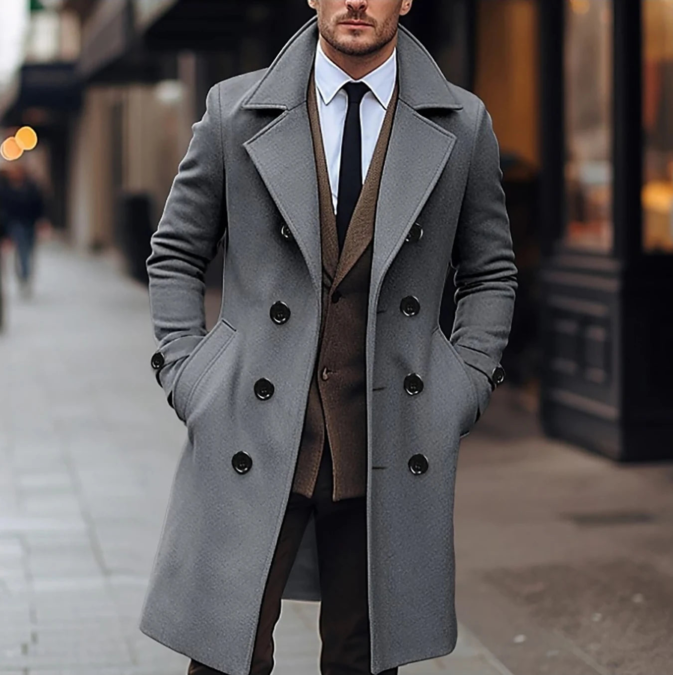 Trenchcoat i old money man-stil