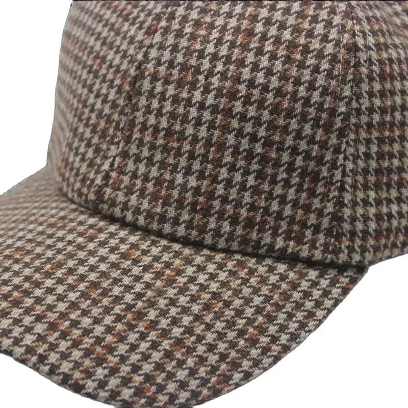 Old money houndstooth-hette