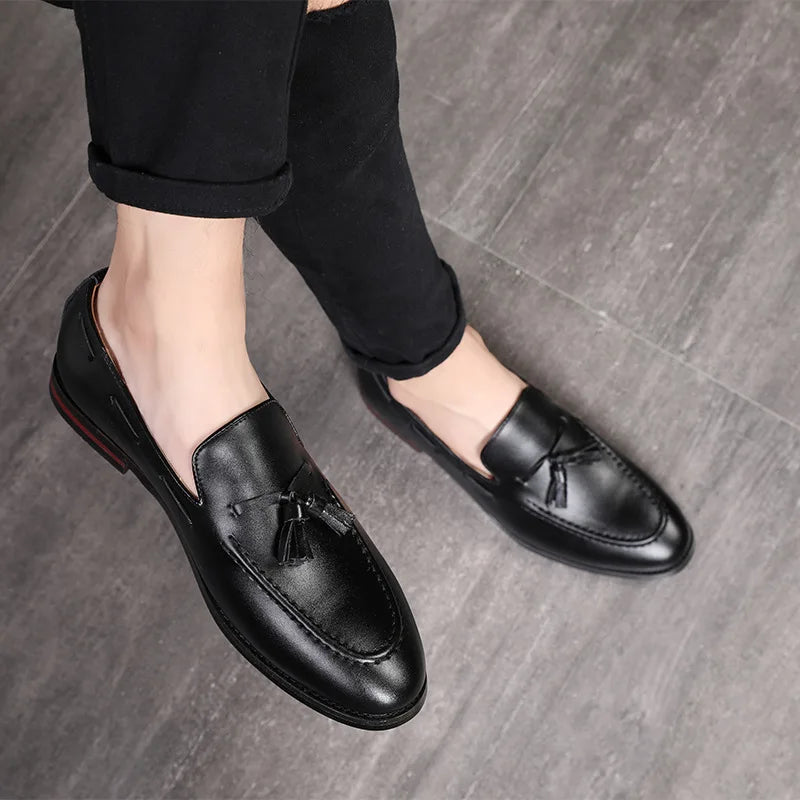 Tassel loafer for menn i 80-tallsstil