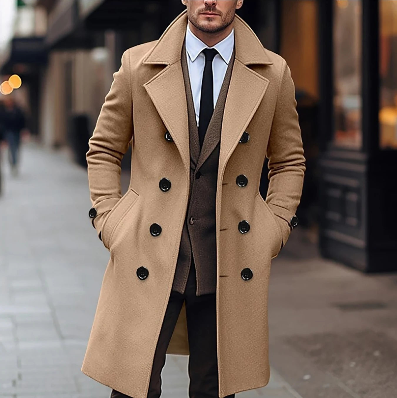 Trenchcoat Old money manlig stil