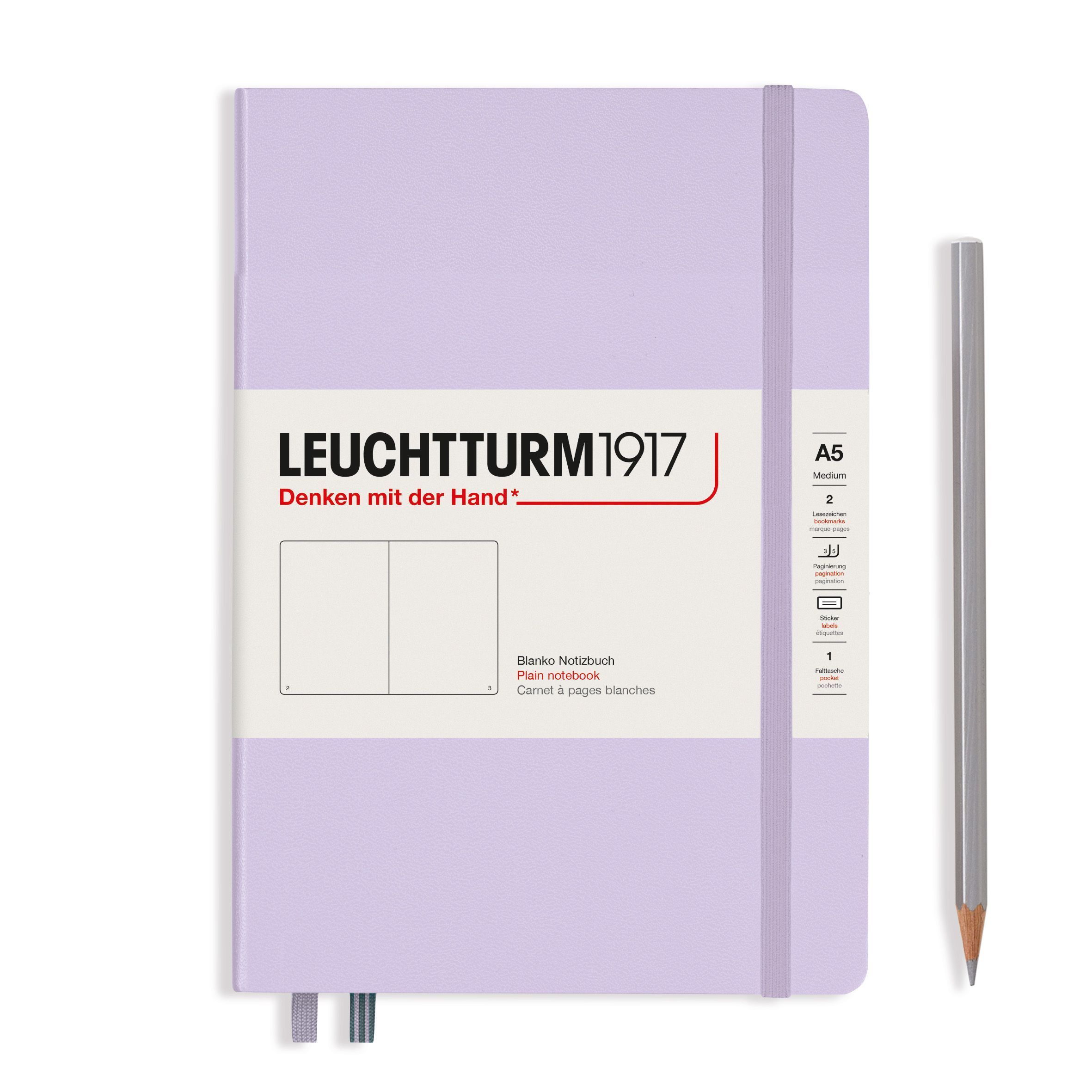 Zápisník Leuchtturm1917 Medium Smooth Colors, lila, čistý