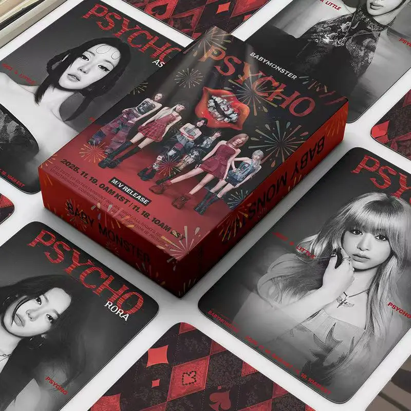 Sæt med 55 lomo kort K-pop – Small Monster Star samling
