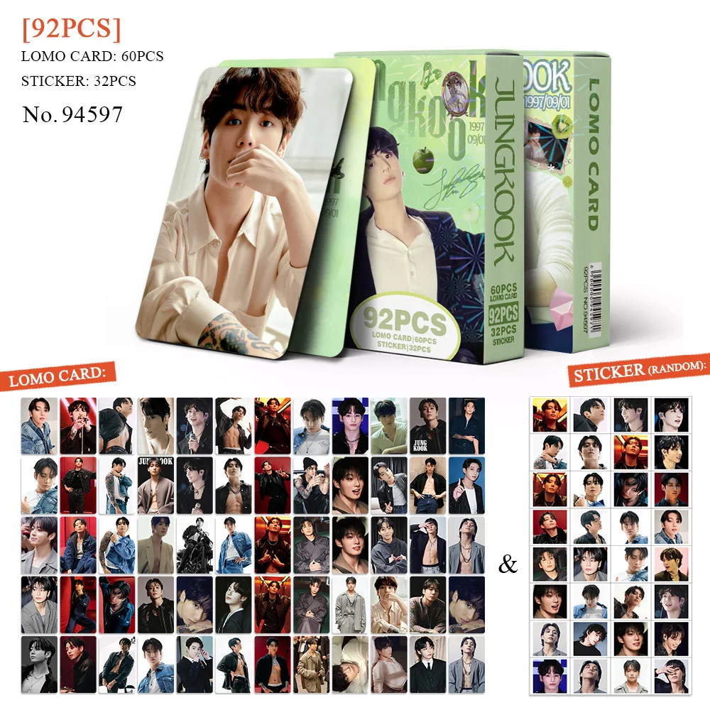 Sæt med 92 lomo kort af idoler K-pop – Album REVERXE