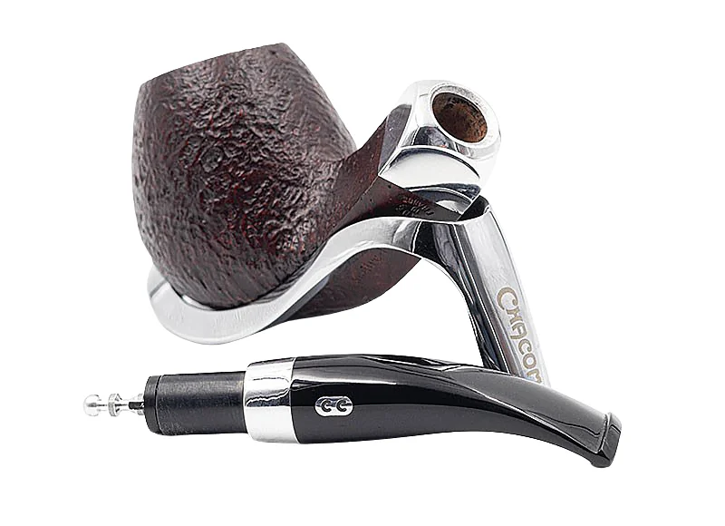 Pipa Chacom Maitre-Pipier con tubo negro arenado