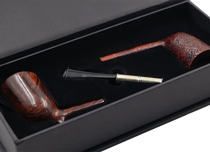 Estuche de pipas de madera c-pipe