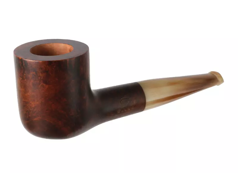 Ropp stout poseuse pot vienkrāsaina pīpe – gaiša raga krāsa