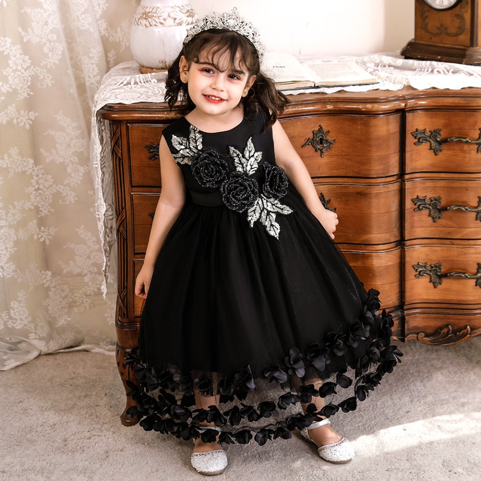 Kleid Prinzessin Schwarz für Babys bis 4 Jahre