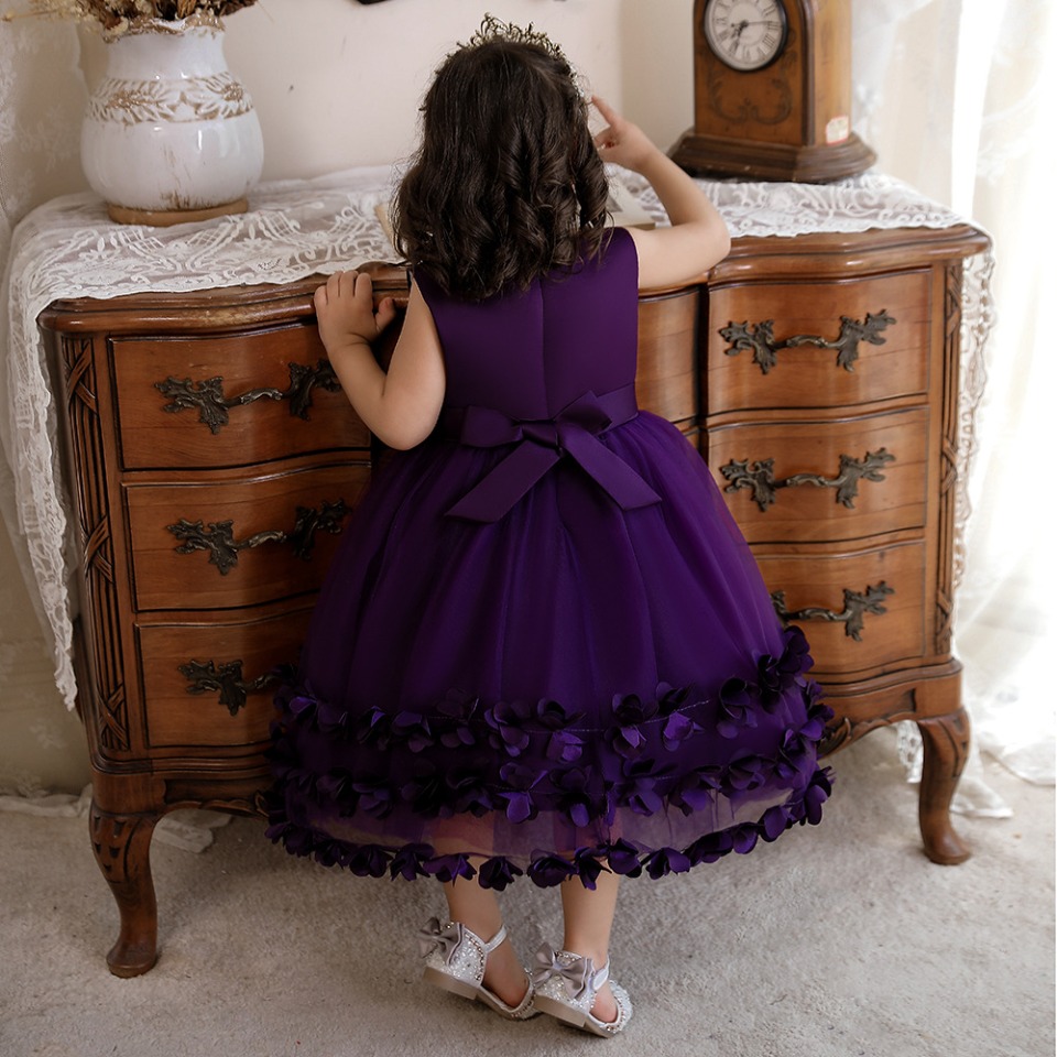 Violettes Prinzessinnenkleid für Mädchen und Babys