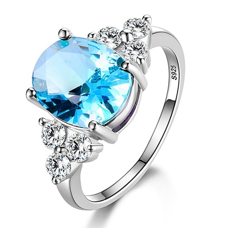 Ring Himmelblau Topas