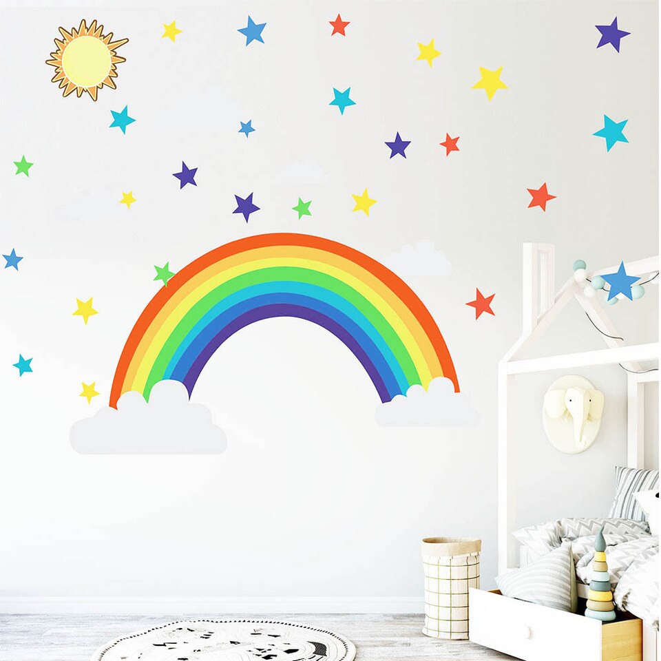 Sticker Kinderzimmer Regenbogen