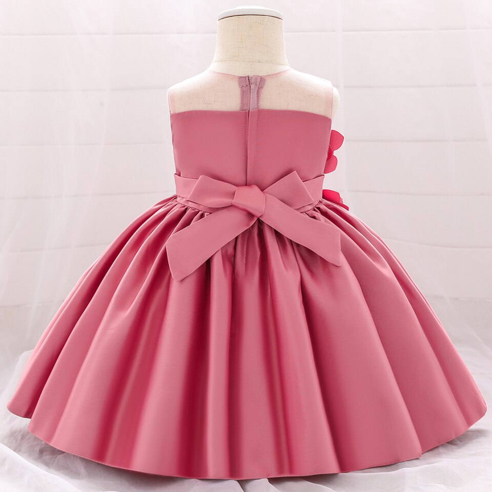 Kleid Prinzessin Baby Blumen Rosa