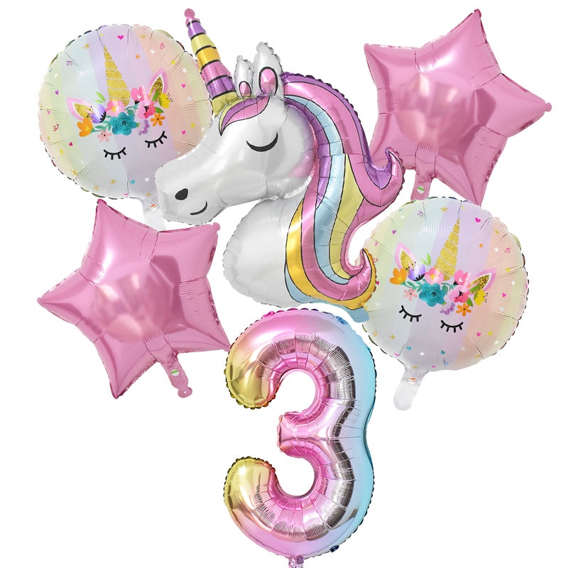 Luftballon Einhorn Geburtstag Prinzessin 3 Jahre