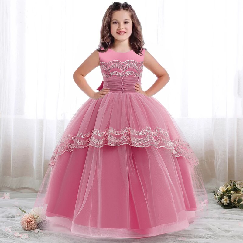 Prinzessin Rosa Abendkleid für Mädchen