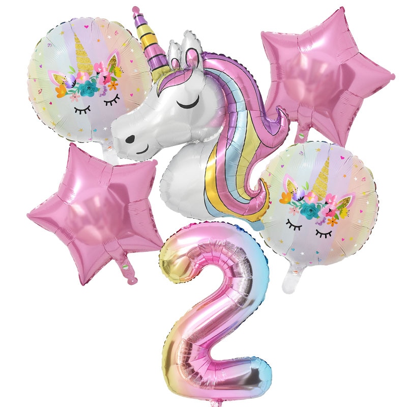 Luftballon Einhorn Geburtstag Prinzessin 2 Jahre