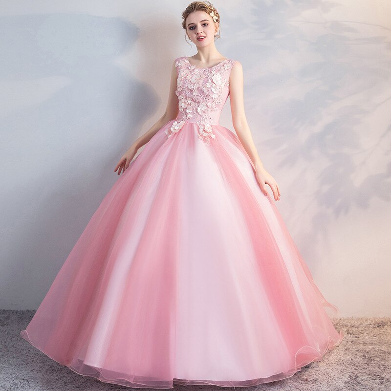 Kleid Prinzessin Rosa mit Blumen