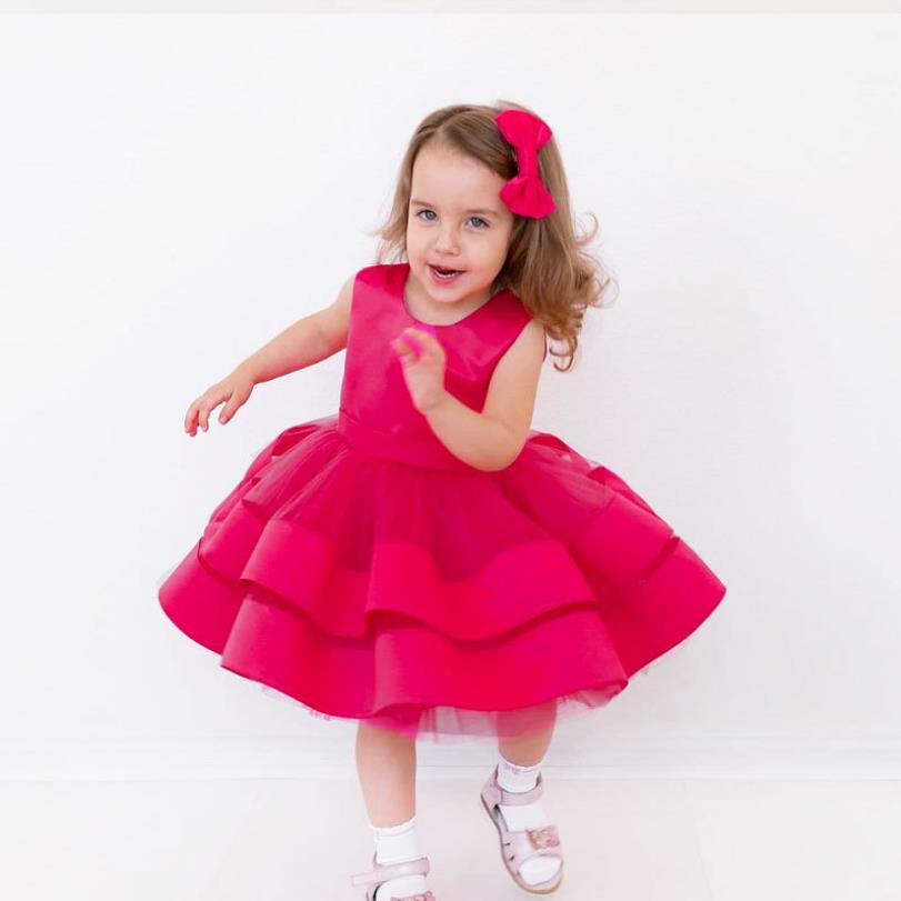 Rotes Kleid mit Tutu für Babys