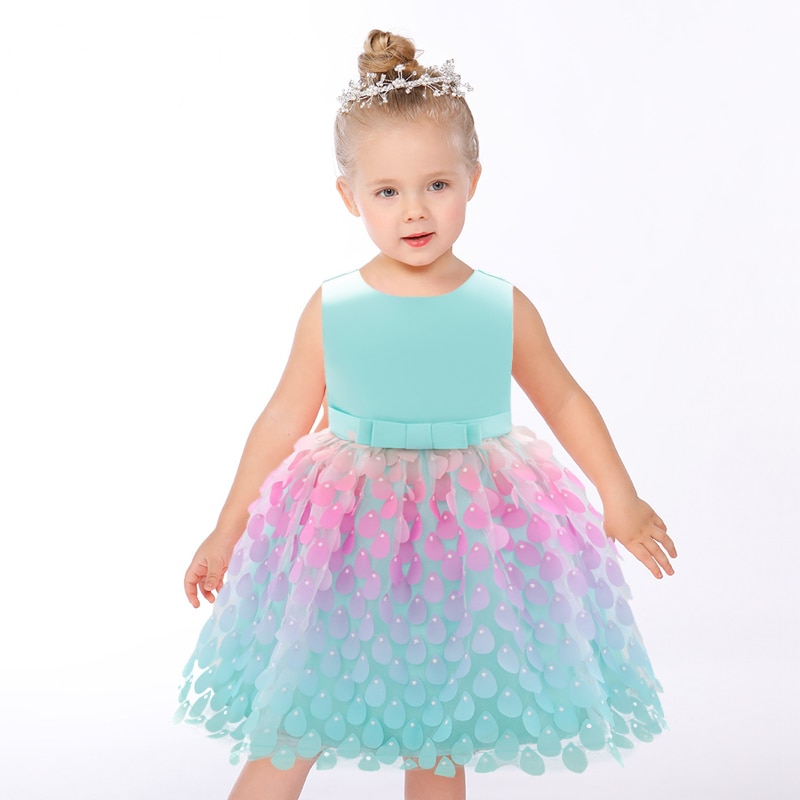 Kleid Prinzessin Baby Regenbogen