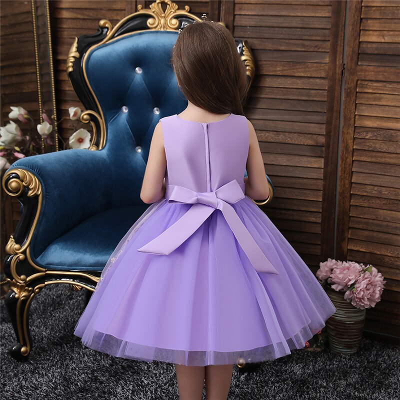 Kleid Prinzessin Violett Kommunion