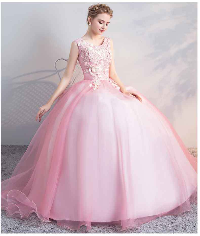 Kleid Prinzessin Rosa mit Blumen