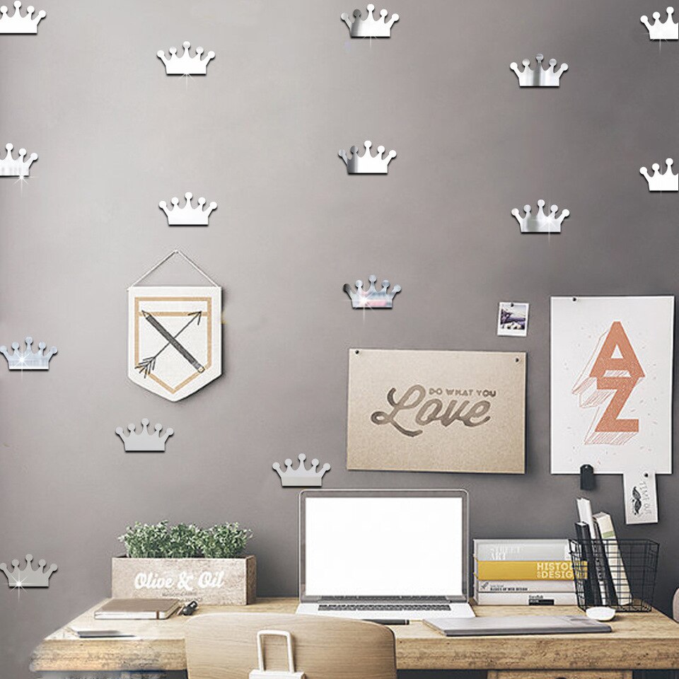 Princess Crown Mirror Stickers