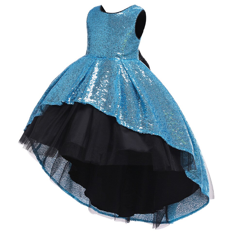 Prinzessinenkleid mit Pailletten Himmelblau