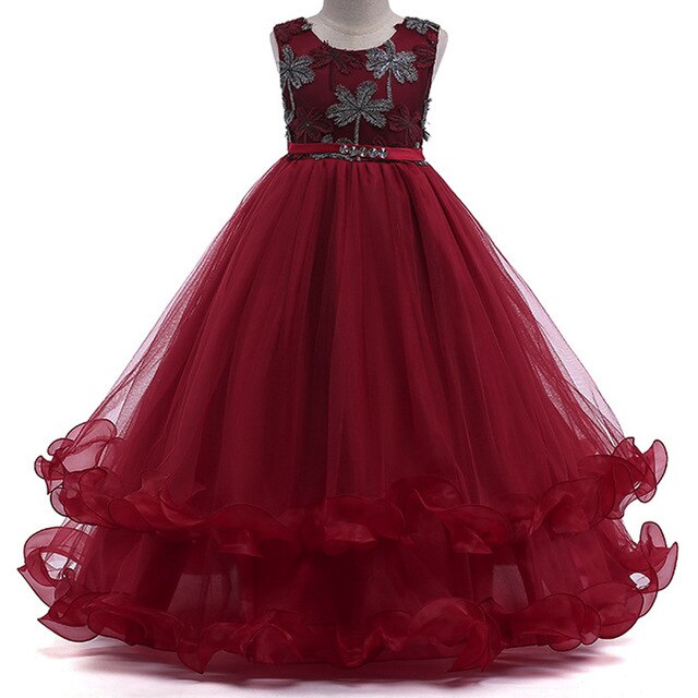 Langes Abendkleid Prinzessin Bordeaux